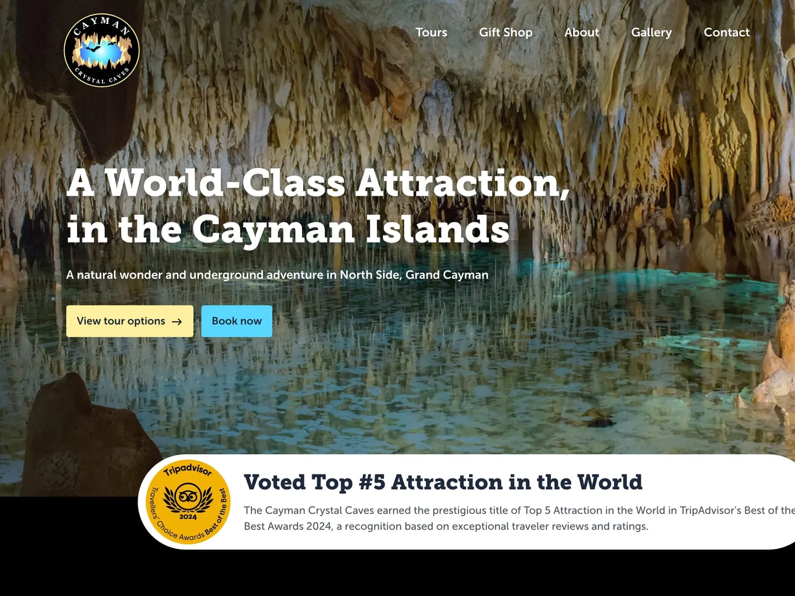 Cayman Crystal Caves website