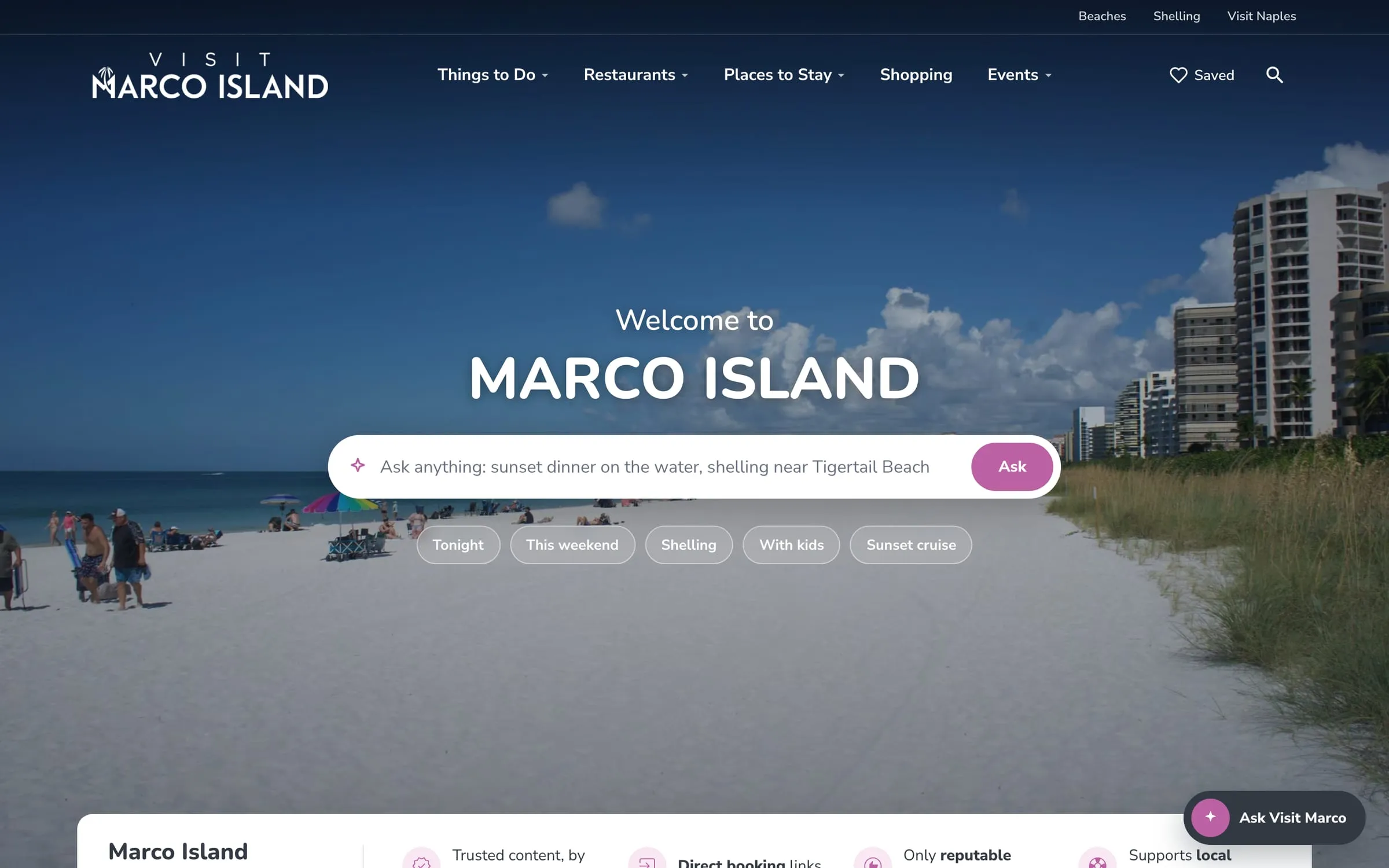 Visit Marco Island website
