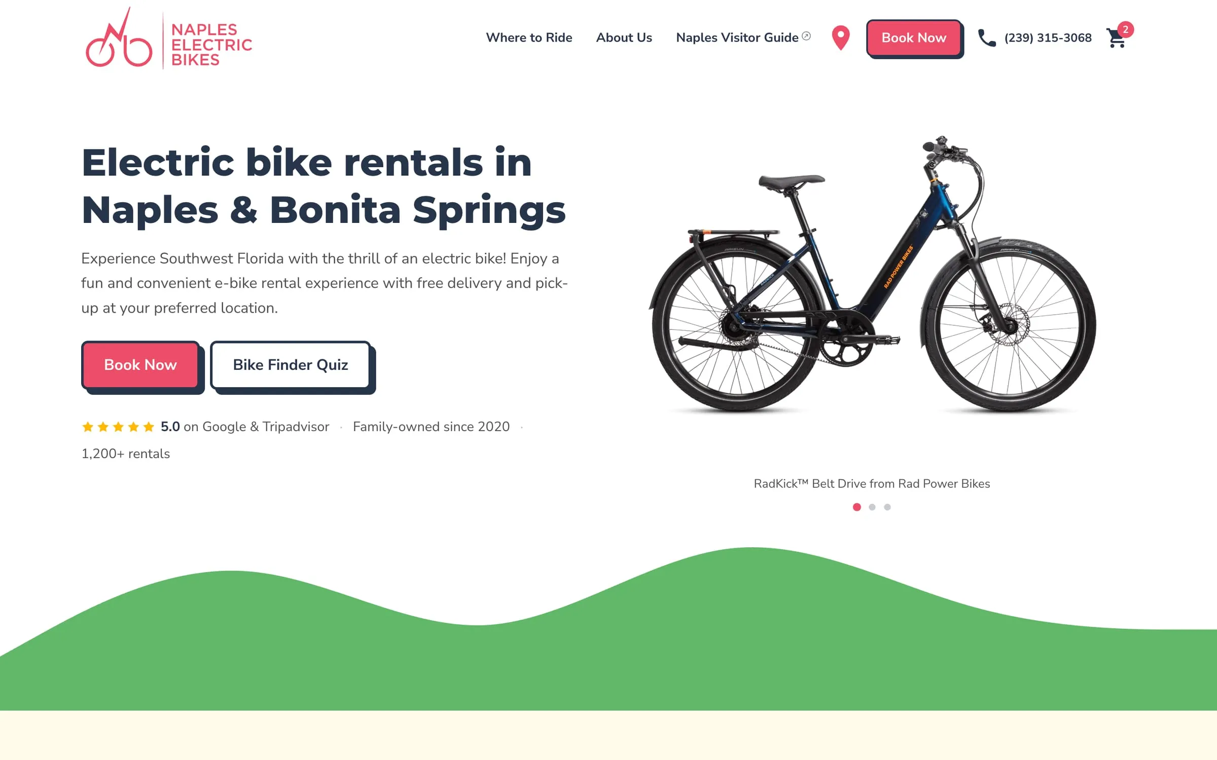 Naples Electric Bikes website