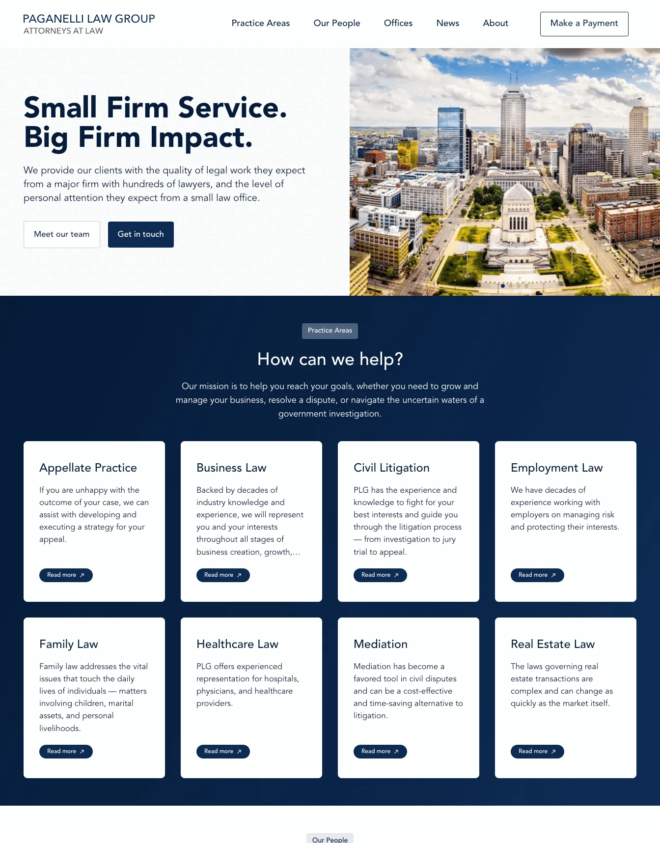 Paganelli Law Group website