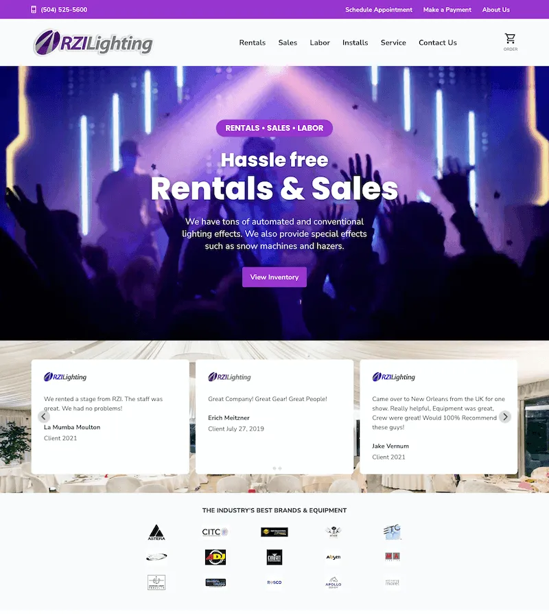 RZI Lighting website