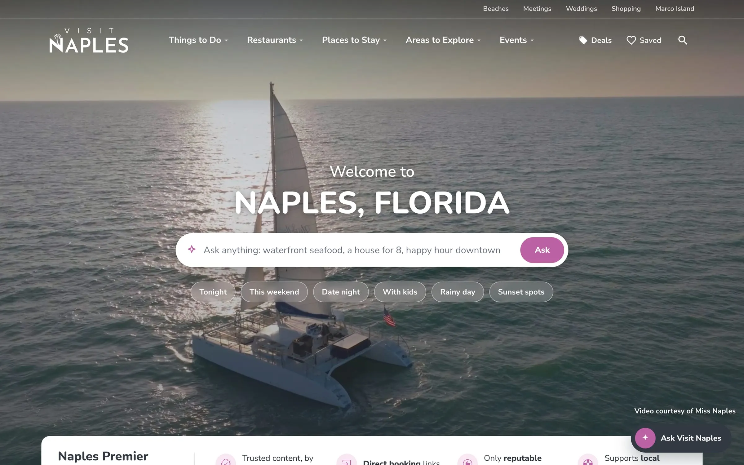 Visit Naples website