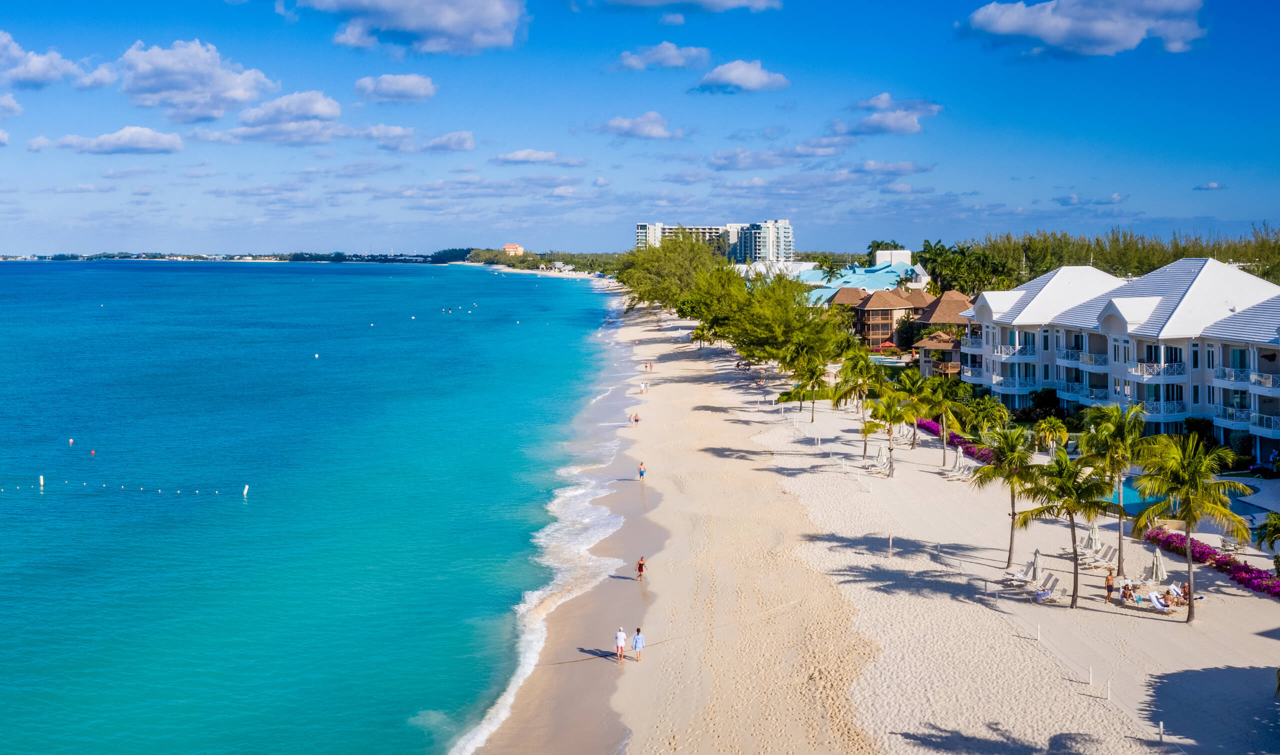 Seven mile beach aerial